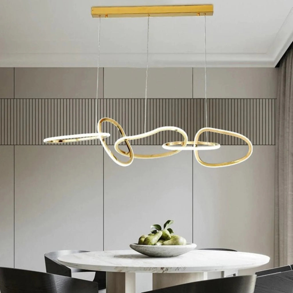 Villeneuve | Creative Design Gold Crystal Chandelier for Dining Room