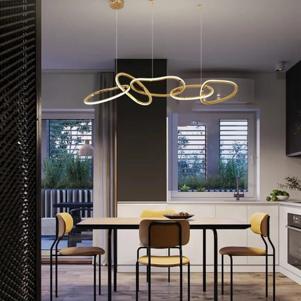 Villeneuve | Creative Design Gold Crystal Chandelier for Dining Room