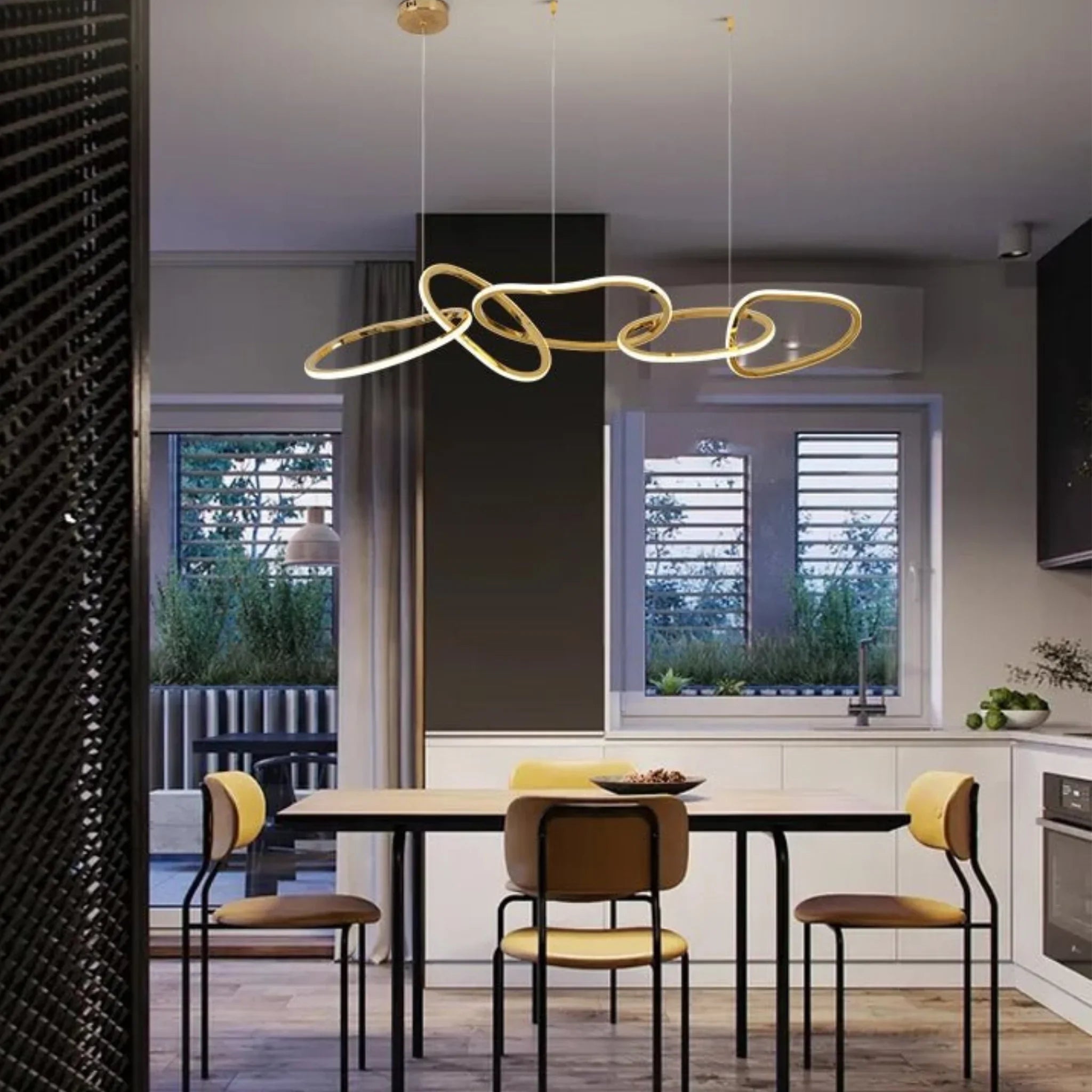 Villeneuve | Creative Design Gold Crystal Chandelier for Dining Room