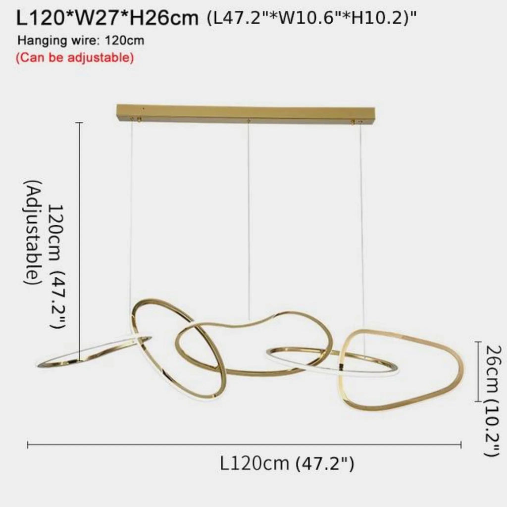 Villeneuve | Creative Design Gold Crystal Chandelier for Dining Room