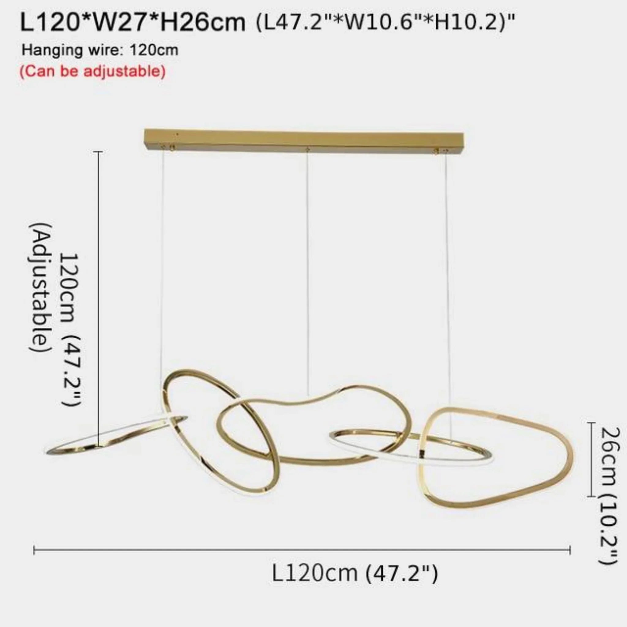 Villeneuve | Creative Design Gold Crystal Chandelier for Dining Room