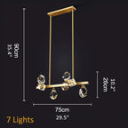 Zagarise | Circle/Linear Diamond Crystal Chandelier for Bedroom