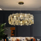 Zambrone | Luxury Round Crystal Chandelier for Living Room, Dia 19.7''