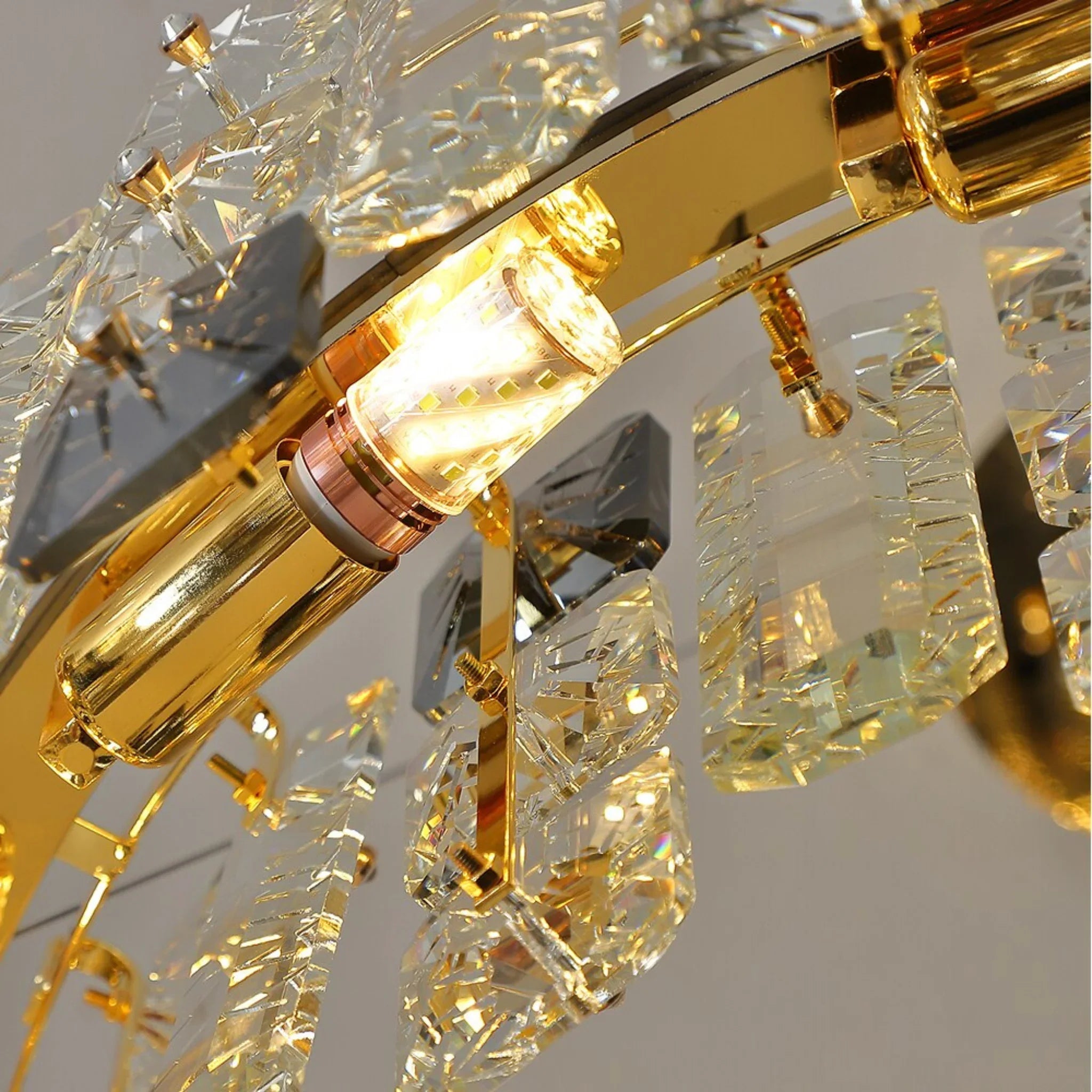Zambrone | Luxury Round Crystal Chandelier for Living Room, Dia 19.7''