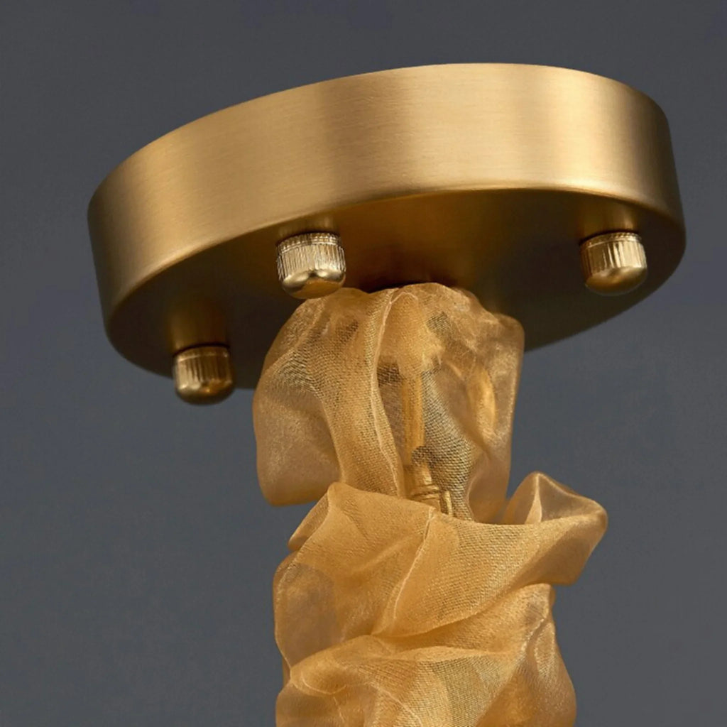 Antibes | Luxury Gold Chandelier With Crystal Balls