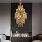 Antibes | Luxury Gold Chandelier With Crystal Balls