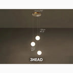 Aspremont | Hanging Copper Balls Staircase Chandelier