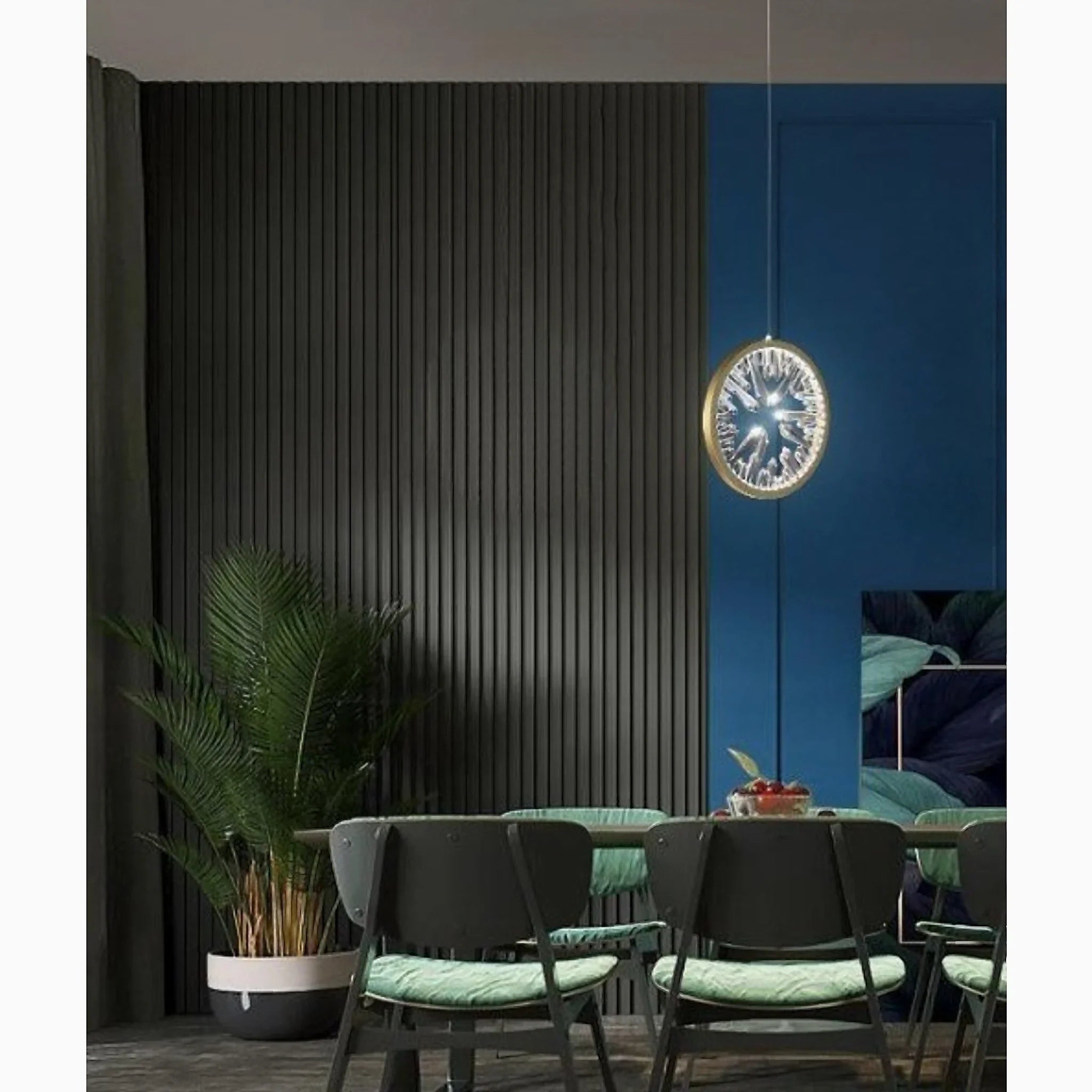 Bezaudun-les-Alpes | Gold Rings Crystal Chandelier