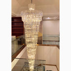 Cap d'Ail | Gorgeous Big Stairway Crystal Ceiling Chandelier