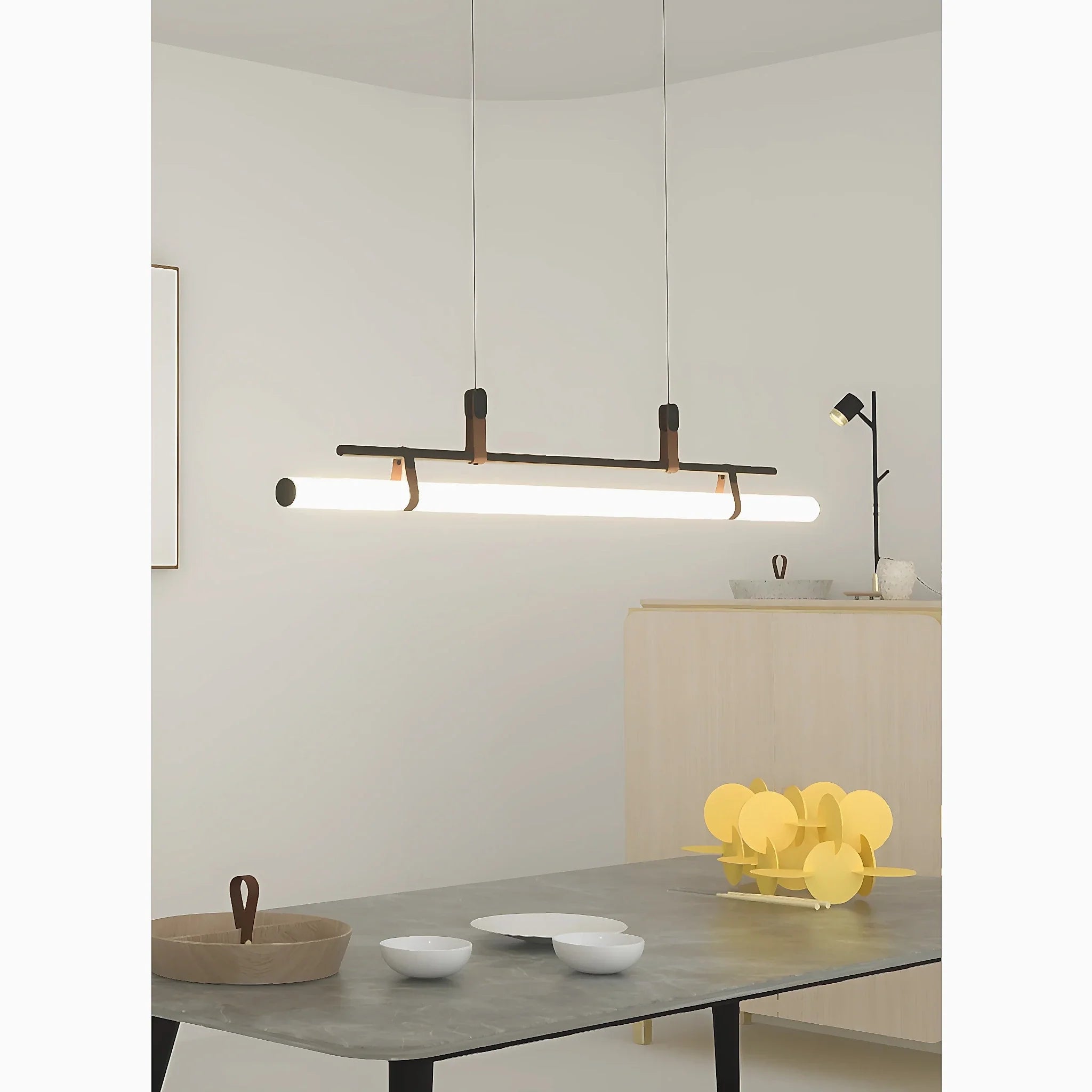Chateauneuf-d'Entraunes | Horizontal Long Bar Pendant Lamp