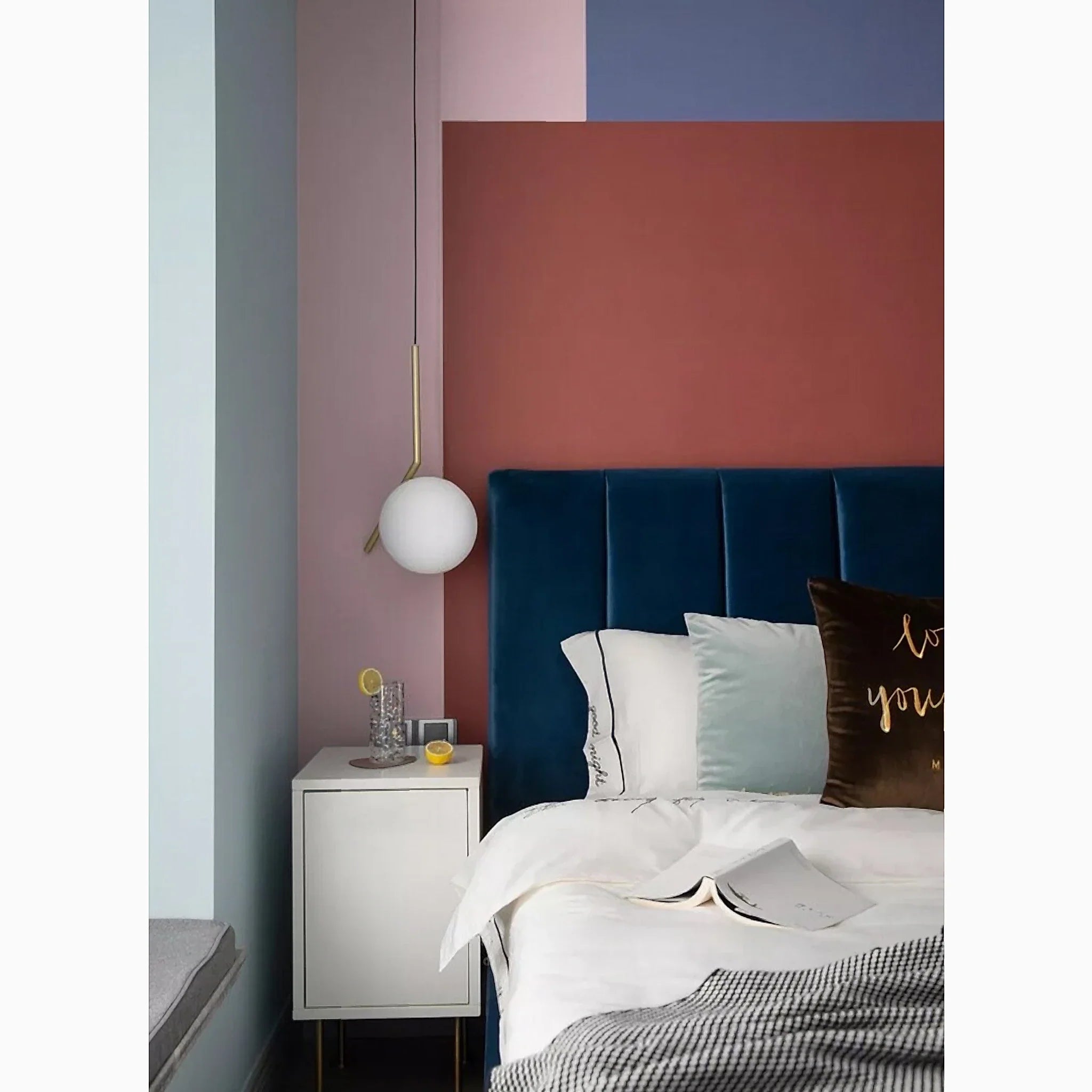 Cuebris | Nordic Iron Glass Round Ball Pendant Lighting