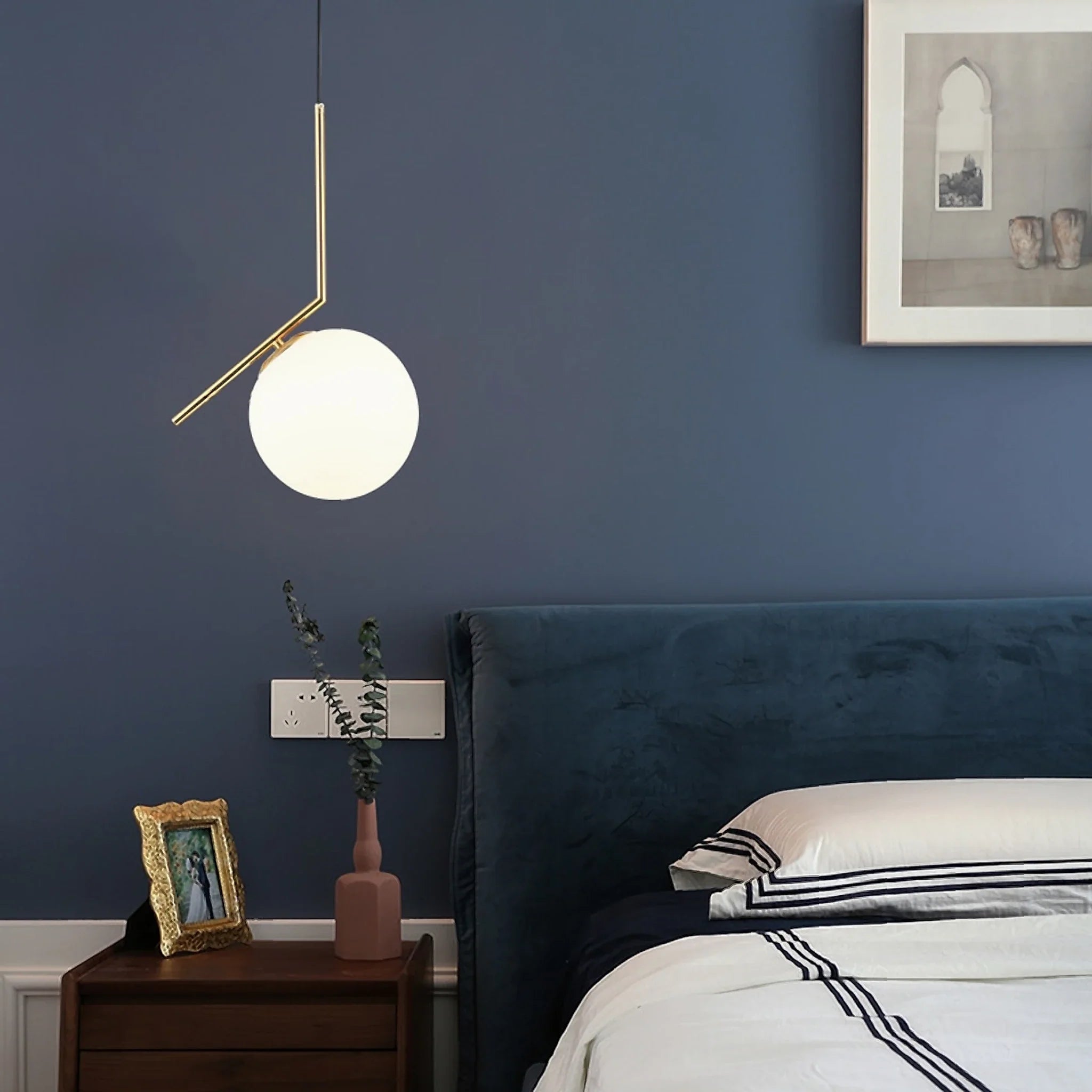 Cuebris | Nordic Iron Glass Round Ball Pendant Lighting