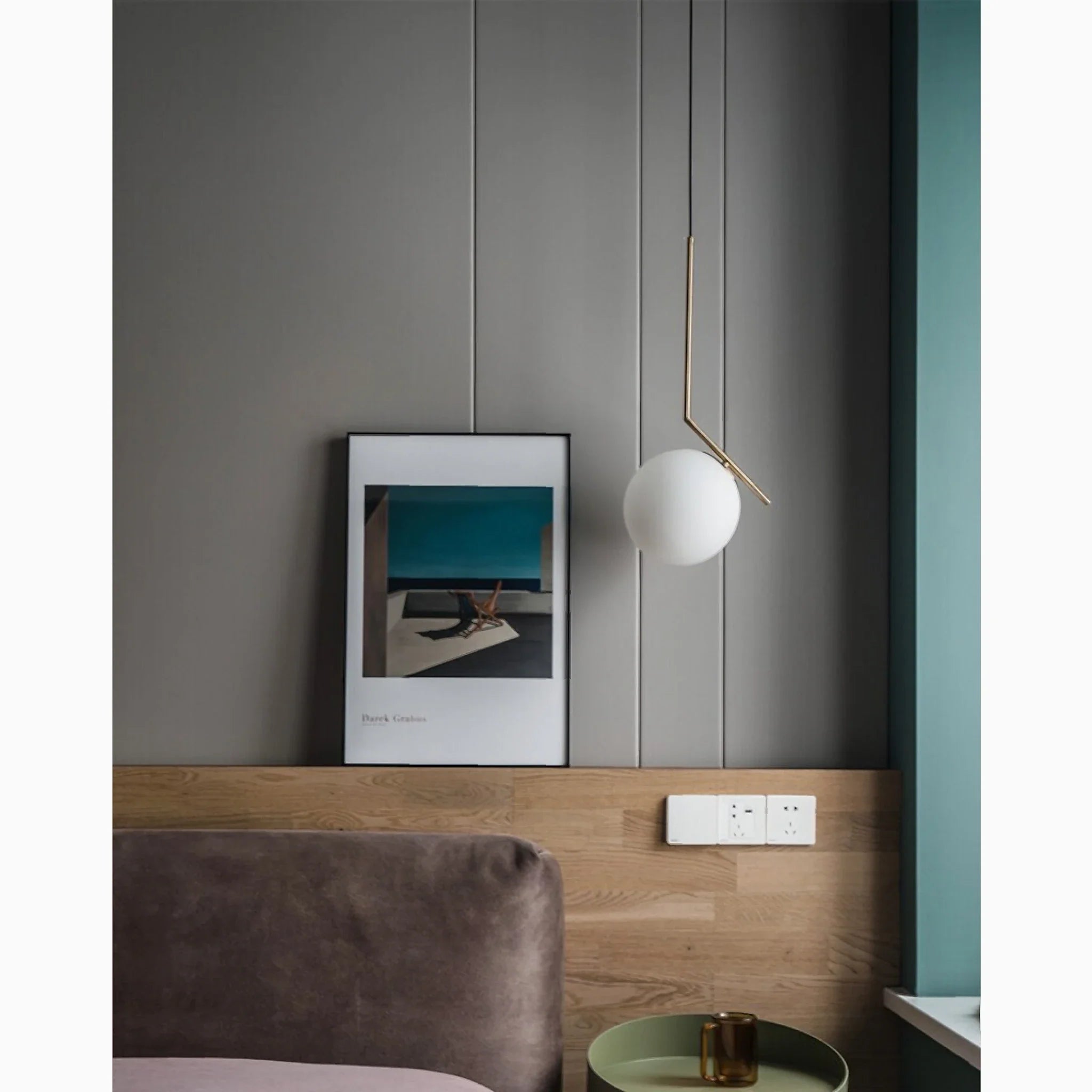 Cuebris | Nordic Iron Glass Round Ball Pendant Lighting