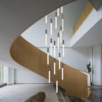 Drap | Modern Long Minimalistic Hanging LED Chandelier