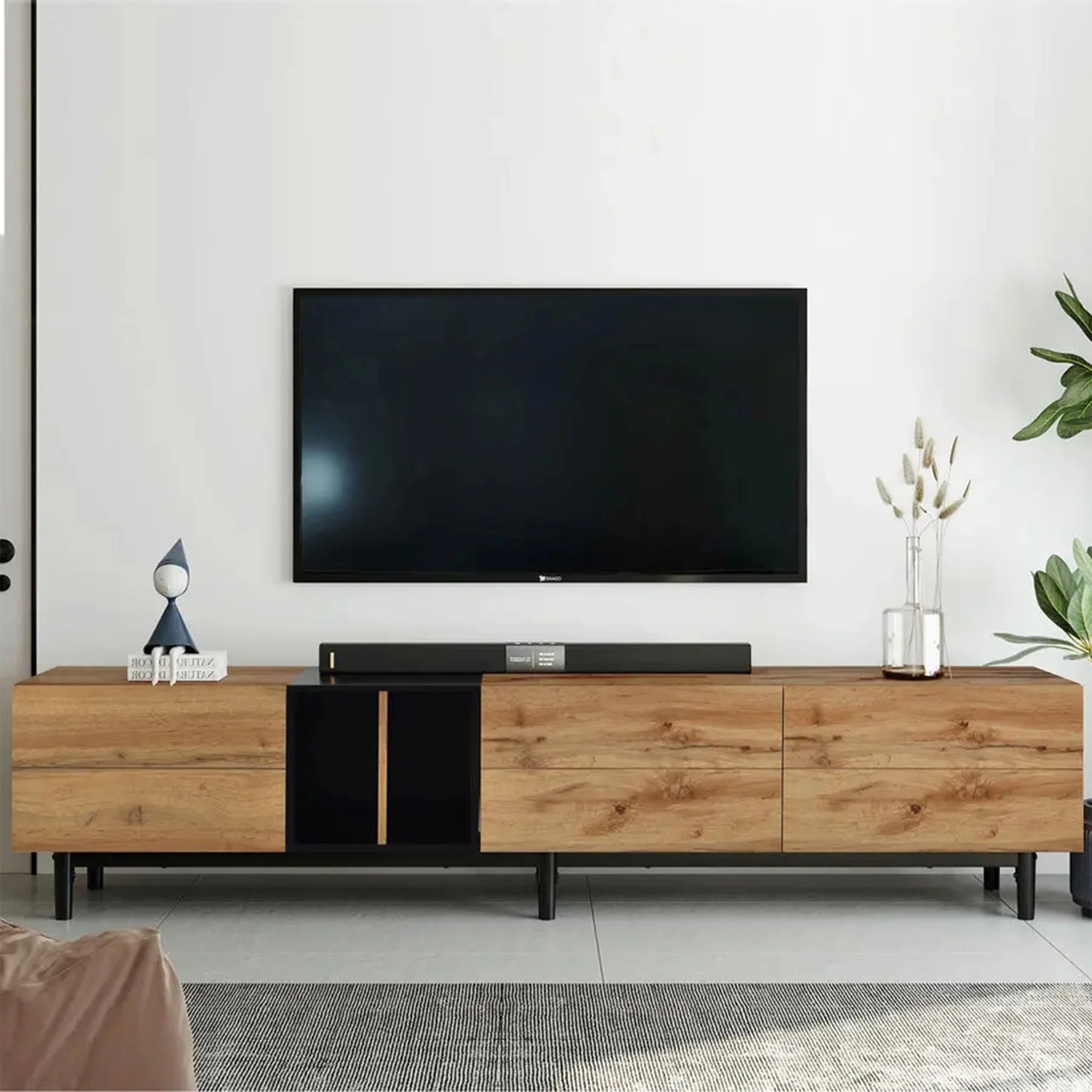Durance | Modern Wooden TV Stand in Japandi Style