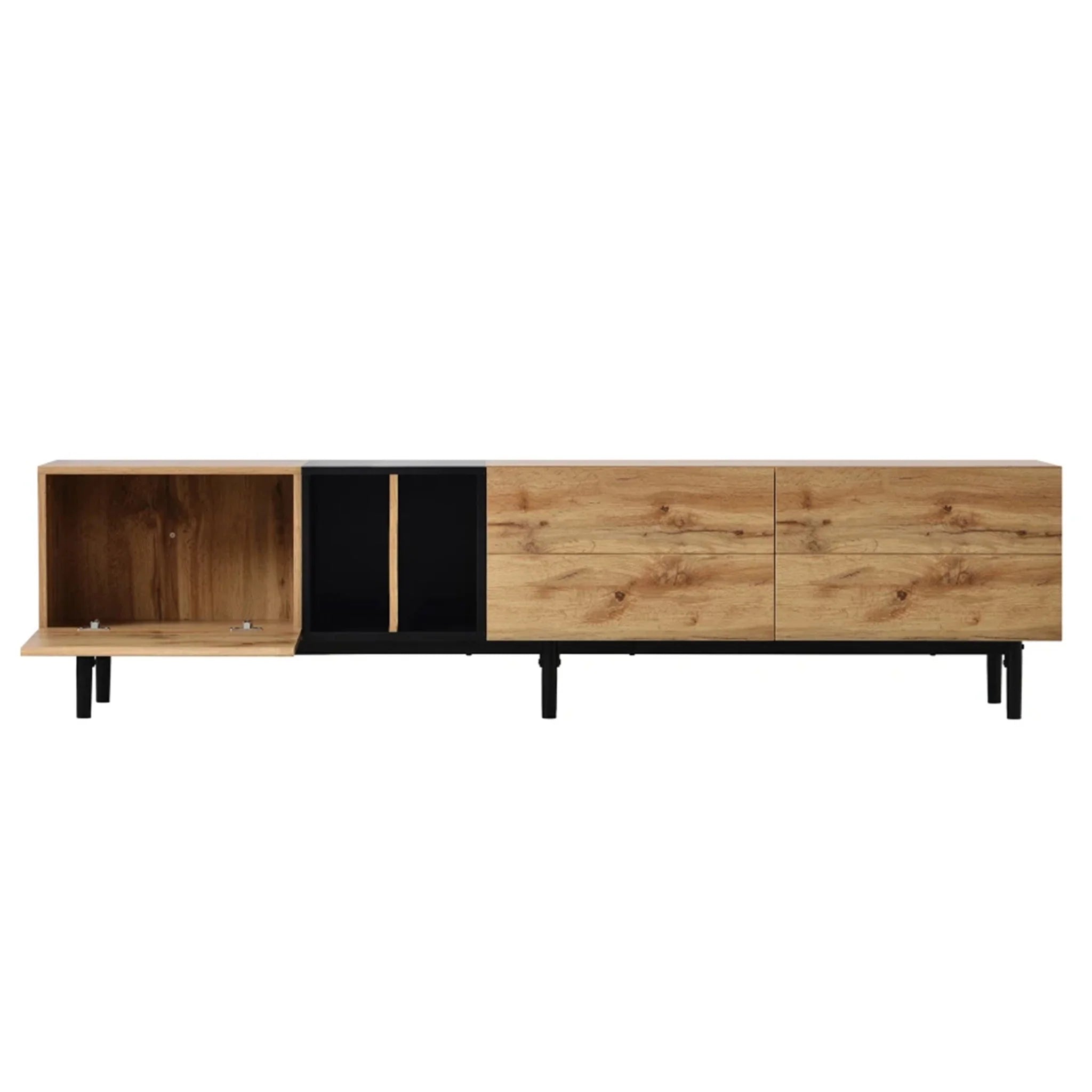 Durance | Modern Wooden TV Stand in Japandi Style