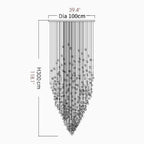 Le Port | Floating Luxury Crystal Chandelier With Decorative Stones