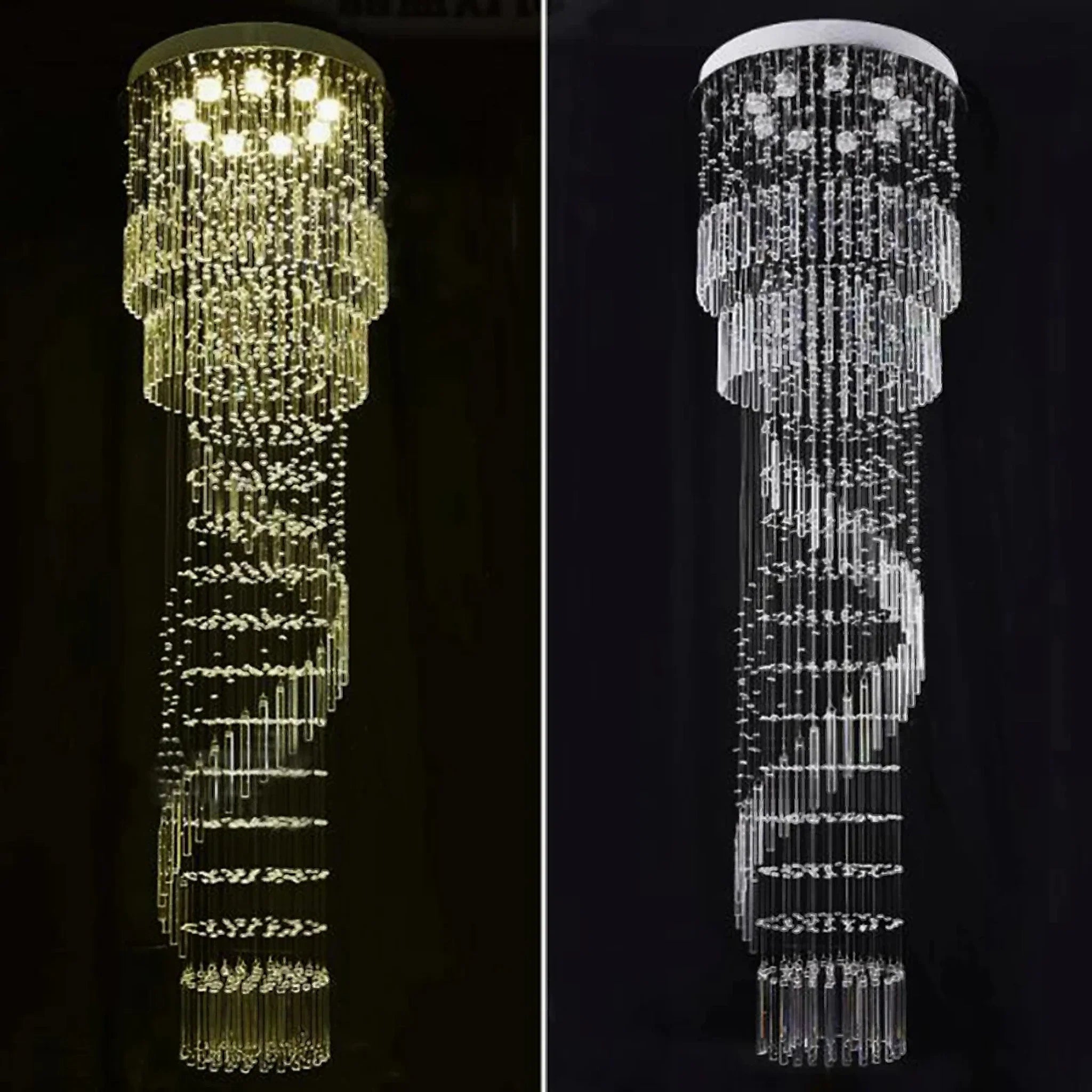 Levens | Exquisite Modern Flush Mount Crystal Chandelier