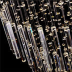 Levens | Exquisite Modern Flush Mount Crystal Chandelier