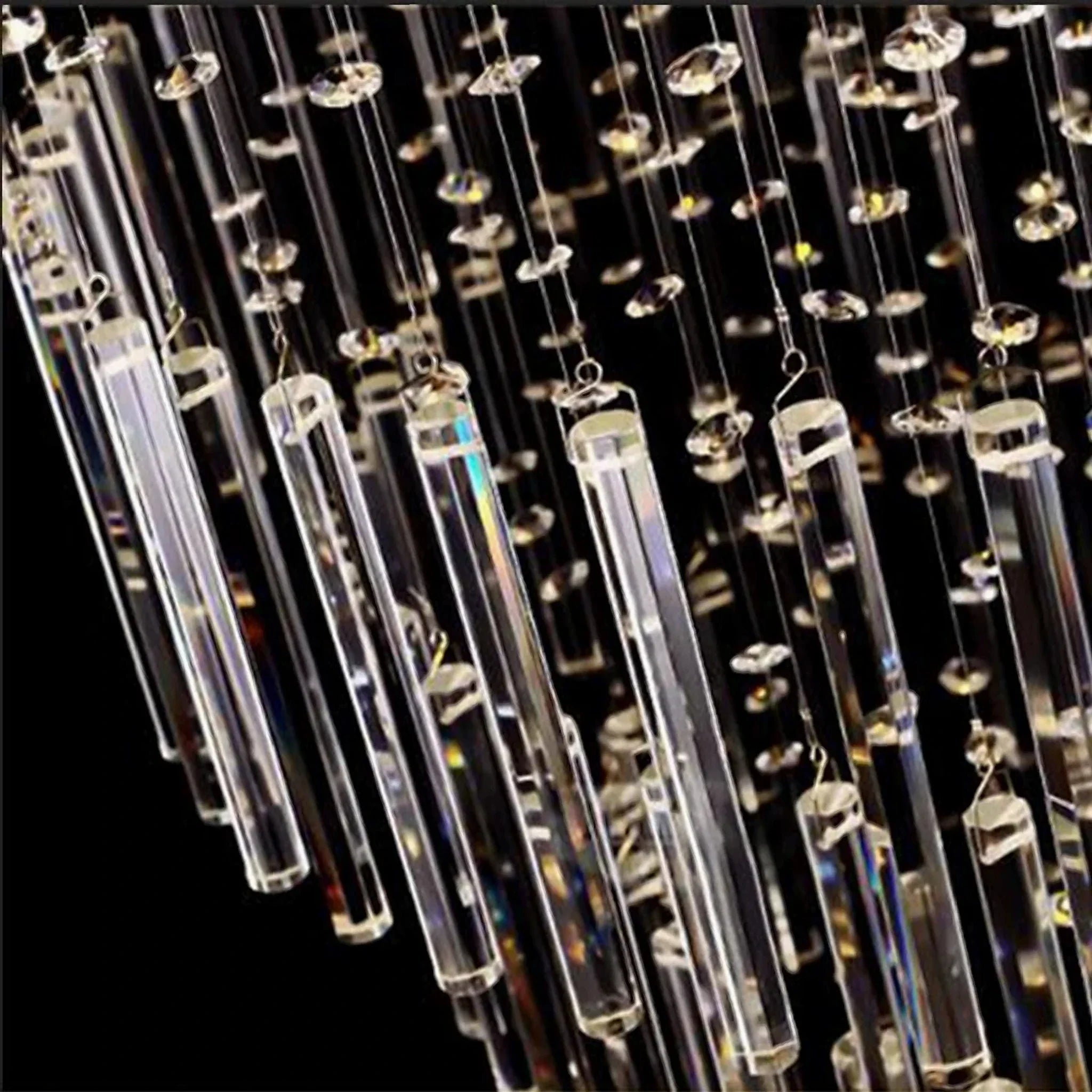 Levens | Exquisite Modern Flush Mount Crystal Chandelier