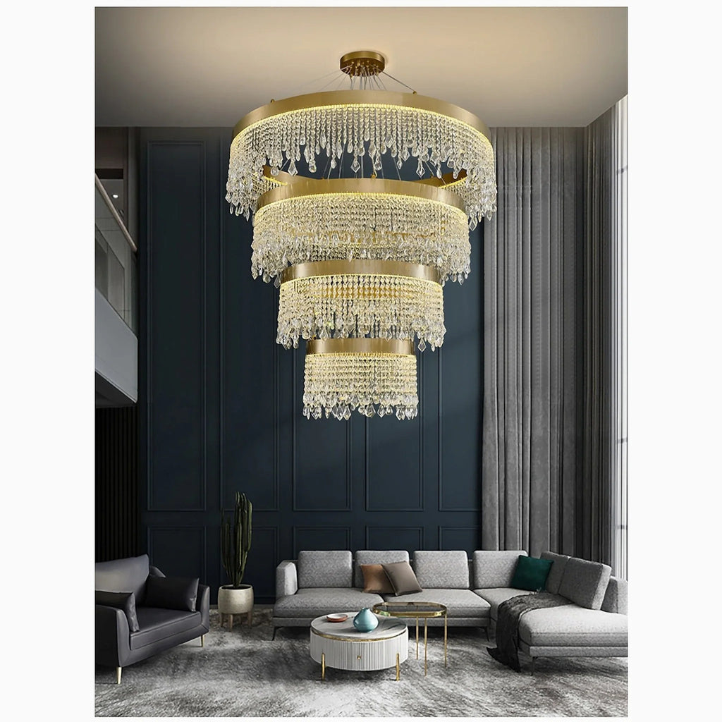 Loda | Multi-level Chic Large Crystal Chandelier