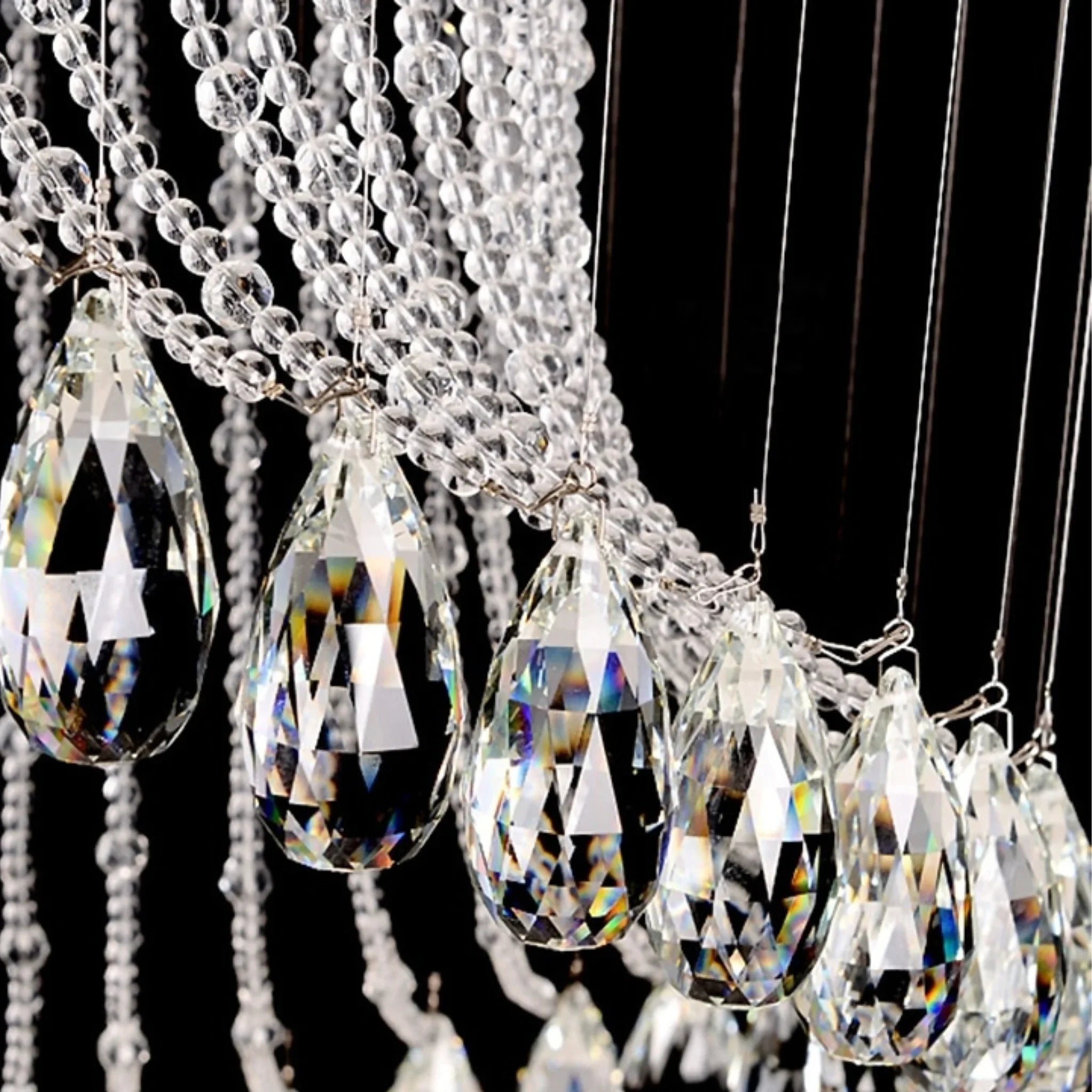 Mougins | Сhic Spiral Crystal Ceiling Led Chandelier
