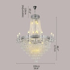 Opio | Classical Large Crystal Candle Ceiling Chandelier