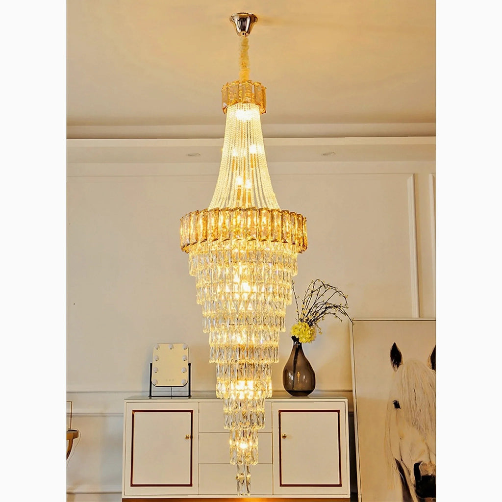 Saint-Auban | Luxury Elegant Crystal Chandelier For Stairway