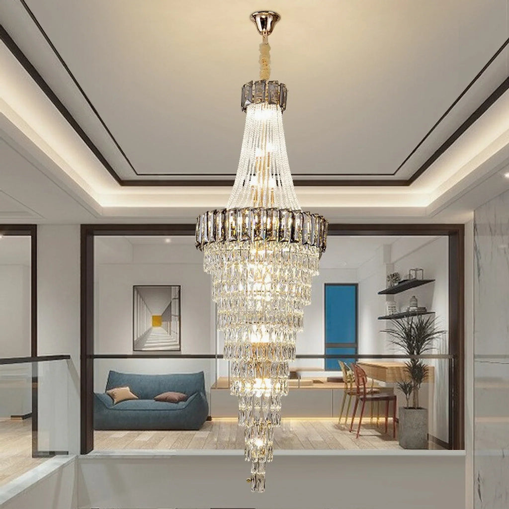 Saint-Auban | Luxury Elegant Crystal Chandelier For Stairway