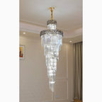 Saint-Vallier-de-Thiey | Crystal Cascade Long Chandelier