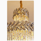 Saint-Vallier-de-Thiey | Crystal Cascade Long Chandelier