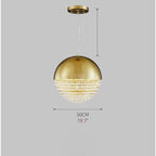 Sestri Levante | Stunning Gold Crystal Ball Chandelier