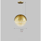 Sestri Levante | Stunning Gold Crystal Ball Chandelier