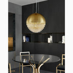 Sestri Levante | Stunning Gold Crystal Ball Chandelier