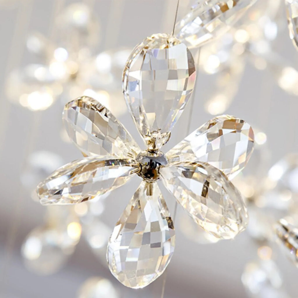 Spherical Ceiling Chandelier with Butterfly Crystals
