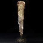Villeneuve-Loubet Cascade | Smoke Gray Modern Crystal Chandelier