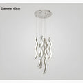 Menaggio | Gold Crystal Wave Light Fixture