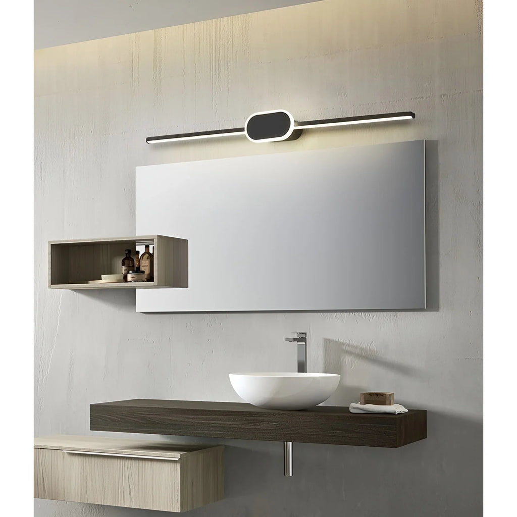 Melilla | Modern Black/White LED Mirror Wall Lamp