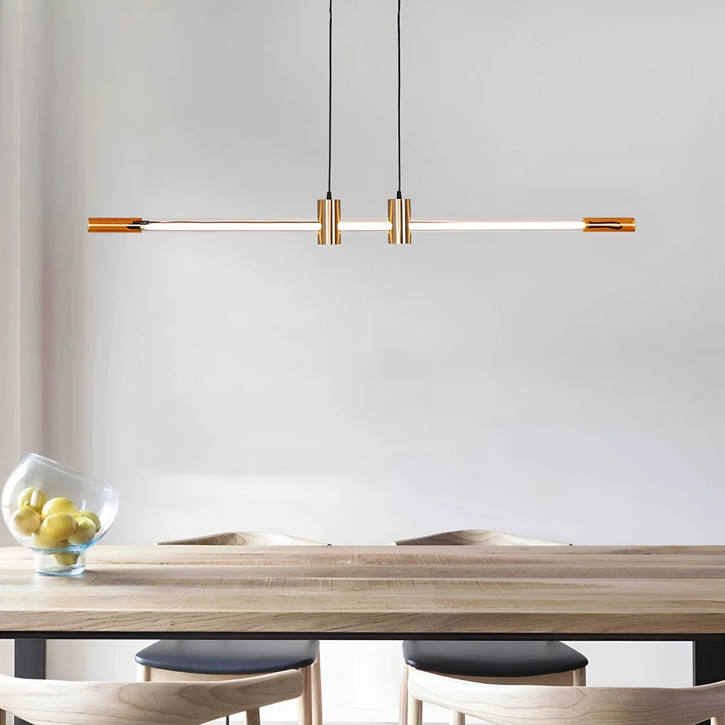 Ruti | Minimalistic Stylish Gold Copper Chandelier