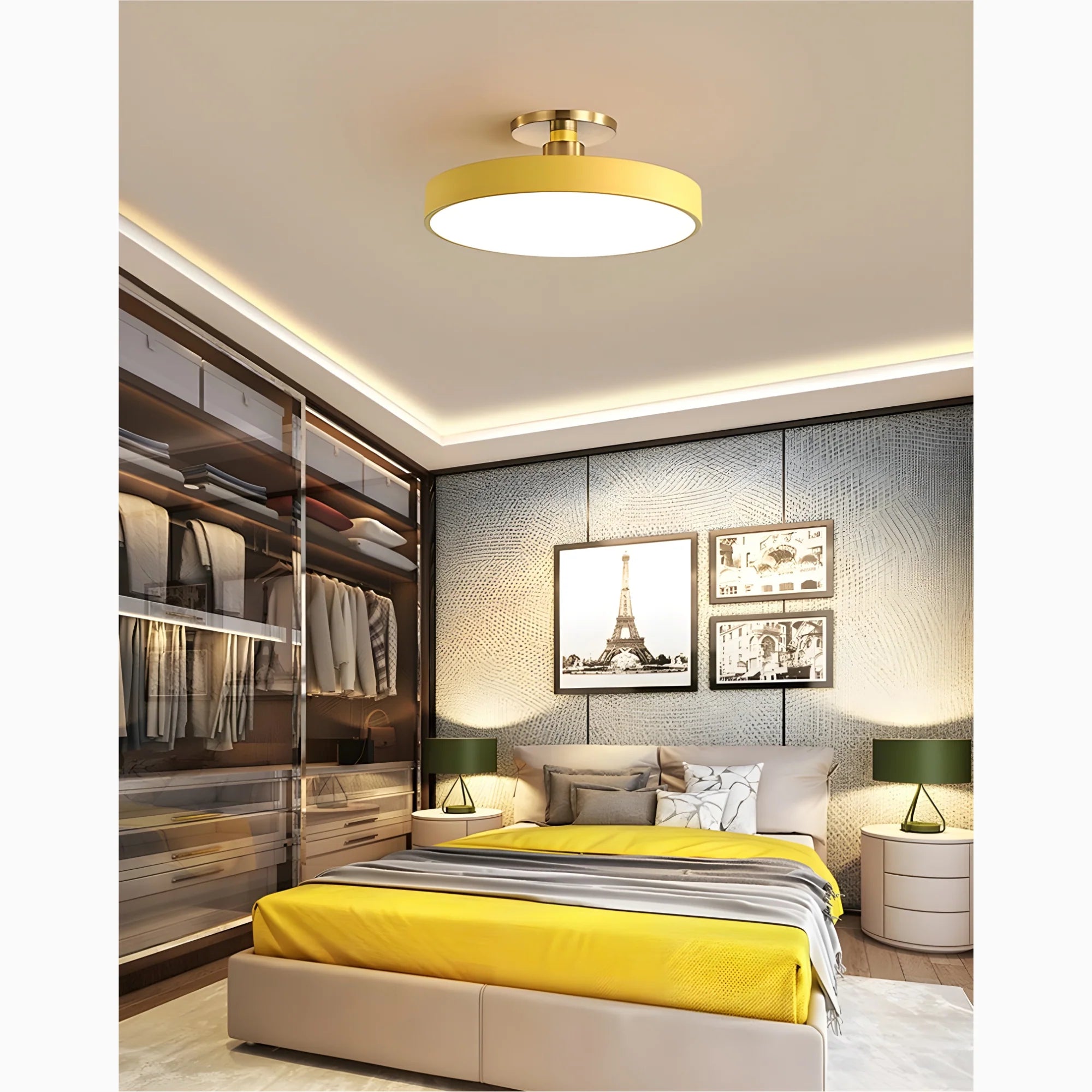 Isili | Minimalistic LED Ceiling Lamp for Bedroom, Kitchen, Balcony, Corridor