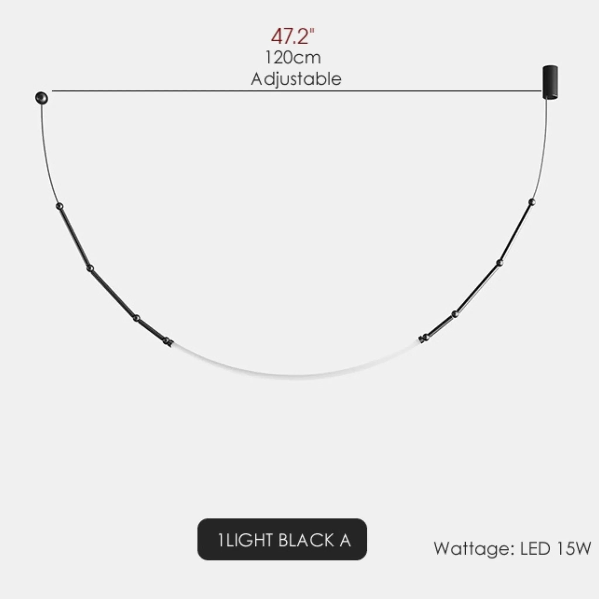 Pierlas | Minimalistic Slender-Shaped Led Pendant Light