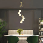 Cabris | Nordic Modern Long Glass Balls Chandelier