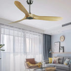 Decorative Led Light Black Ceiling Fan With Remote Control | 42"