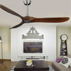 Decorative Led Light Black Ceiling Fan With Remote Control | 42"
