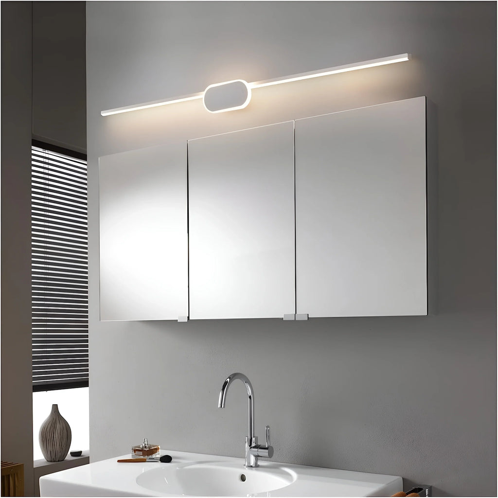 Melilla | Modern Black/White LED Mirror Wall Lamp