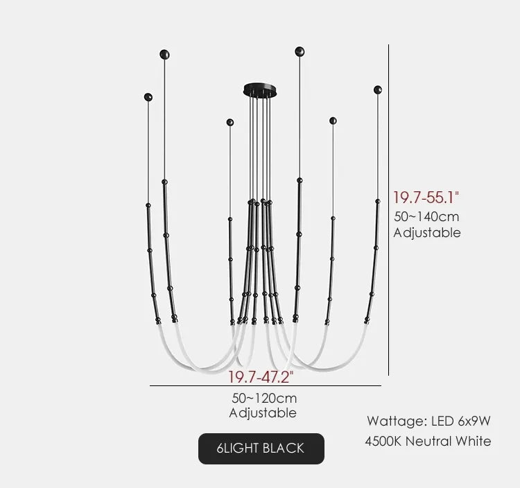 Pierlas | Minimalistic Slender-Shaped Led Pendant Light