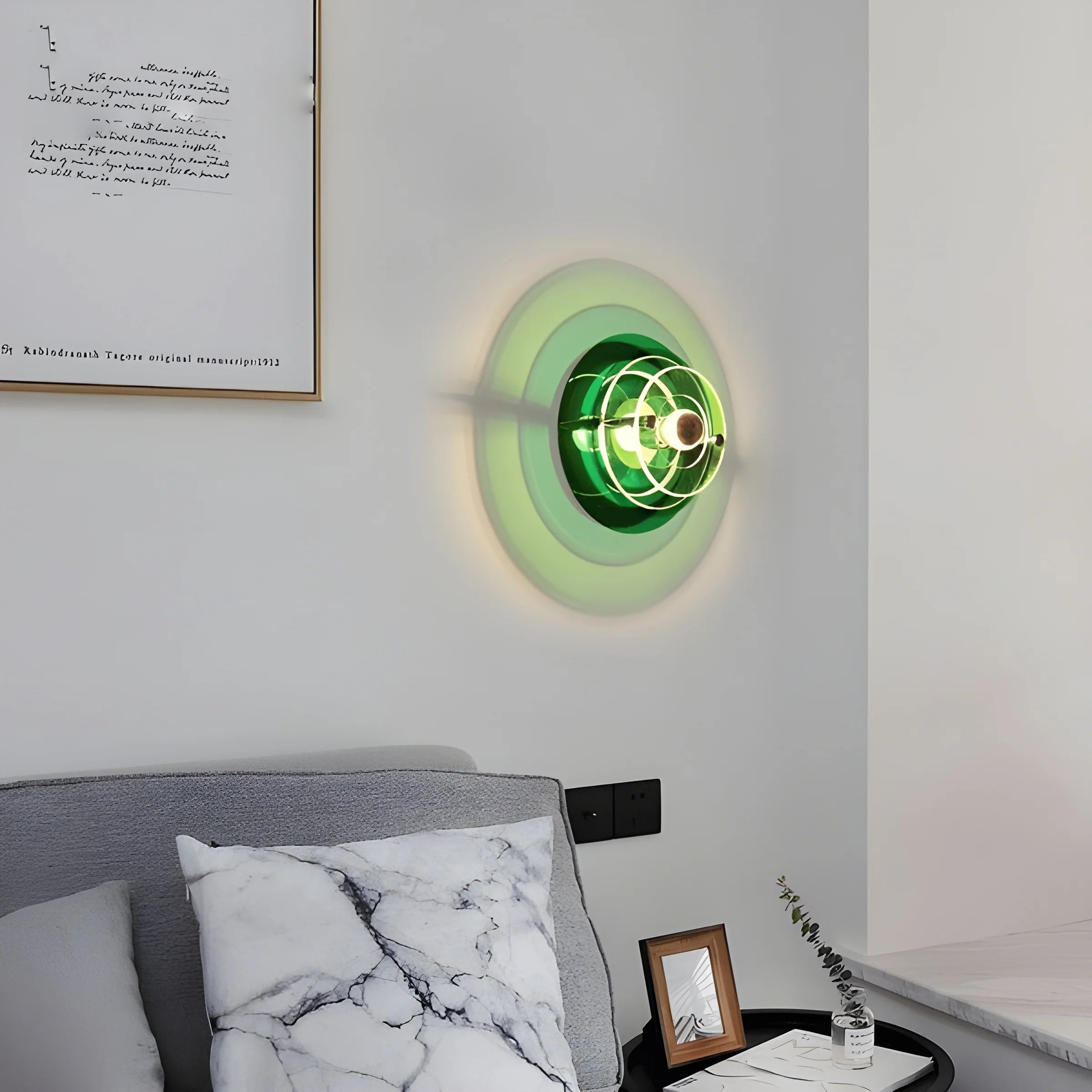 Modern LED Wall Lamp in Futuristic Style for Living Room, Bedroom