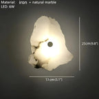 Creative Wall Lamp from Natural Marble for Living Room, Bedroom