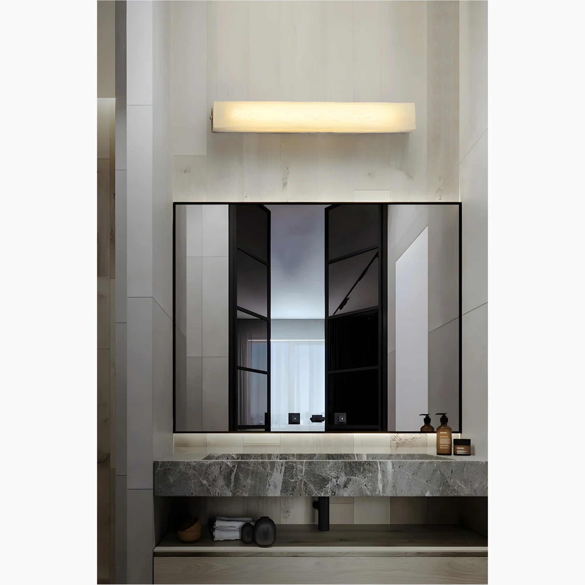 Modern Marble Wall Lamp in Minimalistic Style for Living Room, Bedroom