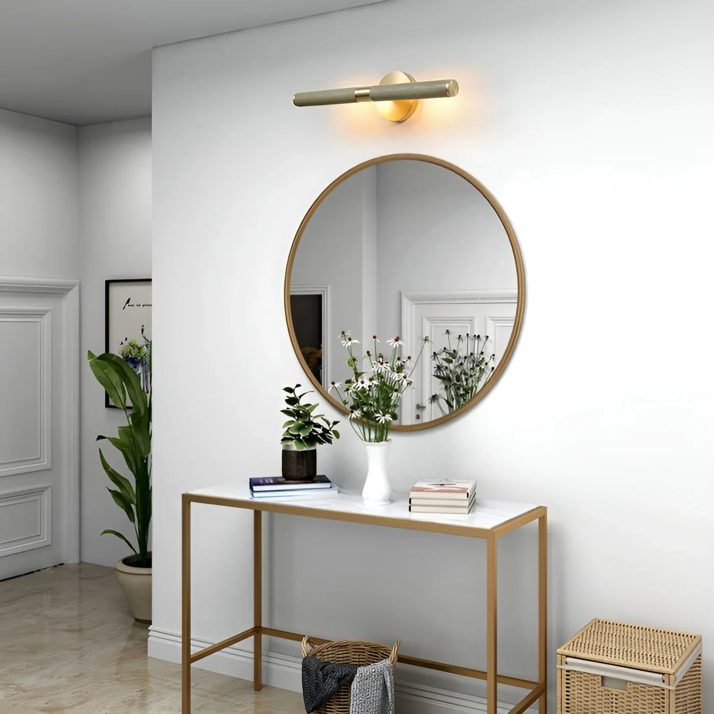 Modern Wall Lamp in the Futuristic Style for Bathroom, Bedroom